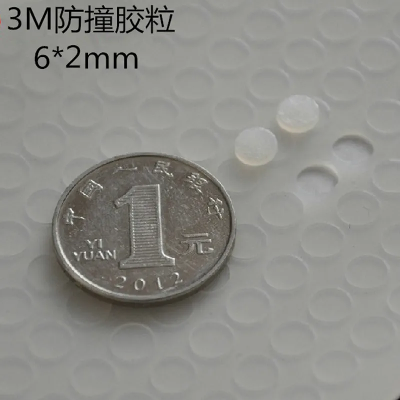 108 szt. 6mm x 2mm półprzezroczysty czarny antypoślizgowy silikonowy amortyzator odbojnik plastikowy amortyzator samoprzylepny silikonowy ochraniacze na nóżki