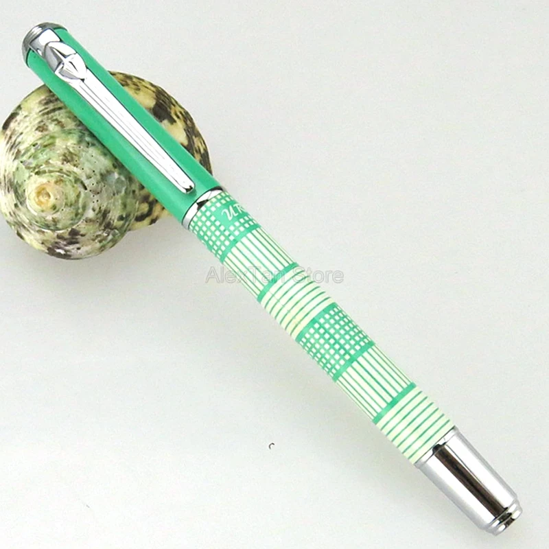 

Duke Popular Scotland Pattern Extra Fine Nib Fashion Fountain Pen Green Color Gift Fountain Pens