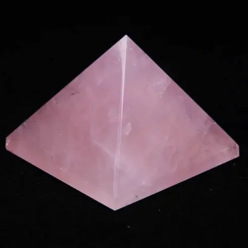 

30mm Beautiful Natural Rose Pink Quartz Crystal Pyramid Healing