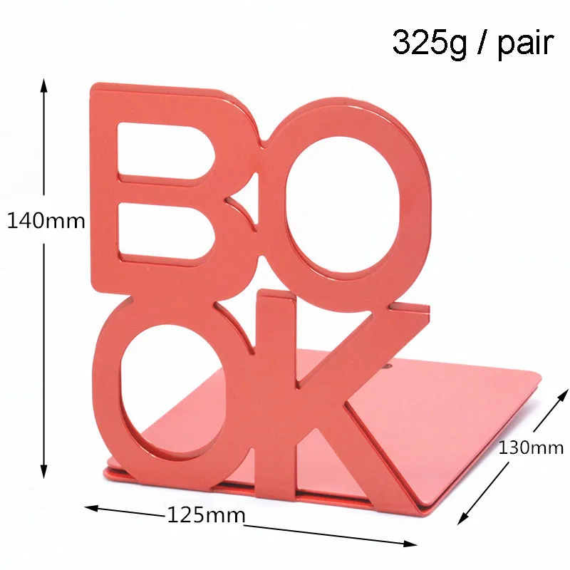 Bookends 140mm Book Letter Book Baffle Book Clip Metal Book Stand Book File Book Bookmark Customization