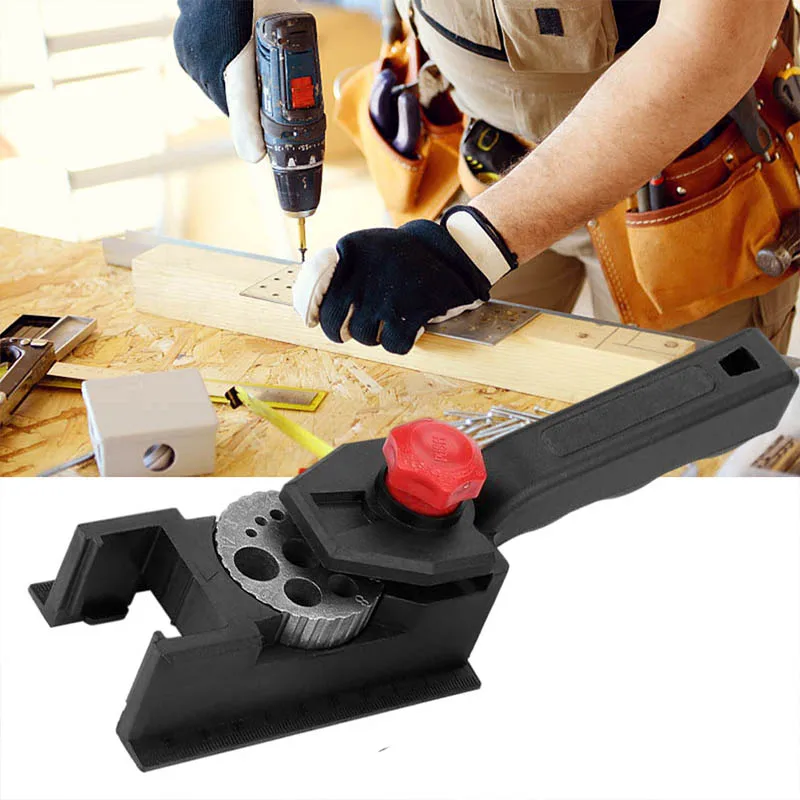 Drill Locator Tool Woodworking Carbon Steel Hole Jig Drilling Guide Locator  Bits Fixing Clips Woodworking Tool Saccessorie