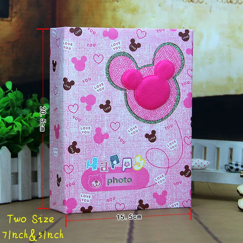 Handmade DIY Photo Album Birthday Gift Cartoon  Children Insert Pockets  Album  5 Inche 200 photos 7 inch  100photos  Interleaf