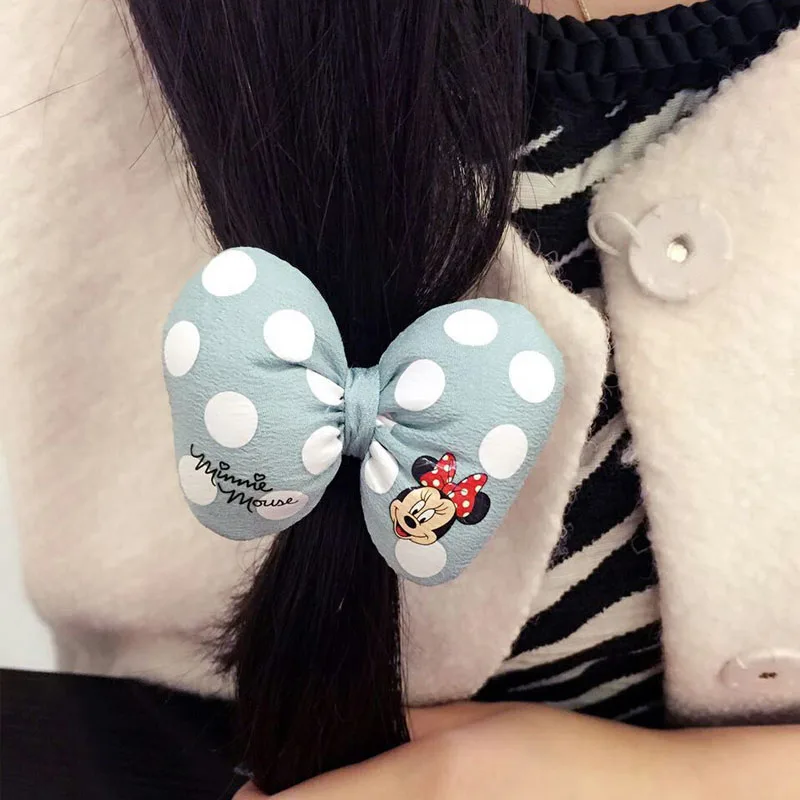 Disney Mickey Mouse Minnie Hairpin Hair Ring 8 Pcs/set Women Girl Hair Clip BB Hairpins Barrettes Hair Holder Styling Accessorie