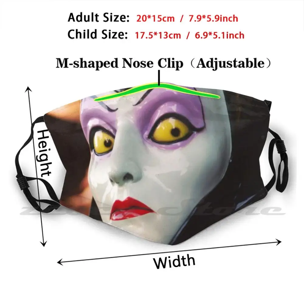 The Stare Washable Trending Customized Pm2.5 Filter Mask Fantasy Evil Beauty Walt Villian Sleeping Beauty