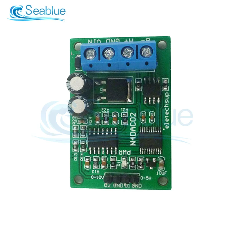 2-channel PWM DAC RS485 Voltage Analog Converter DC12-25V Applied To 4-20mA / 0-20mA Sensors