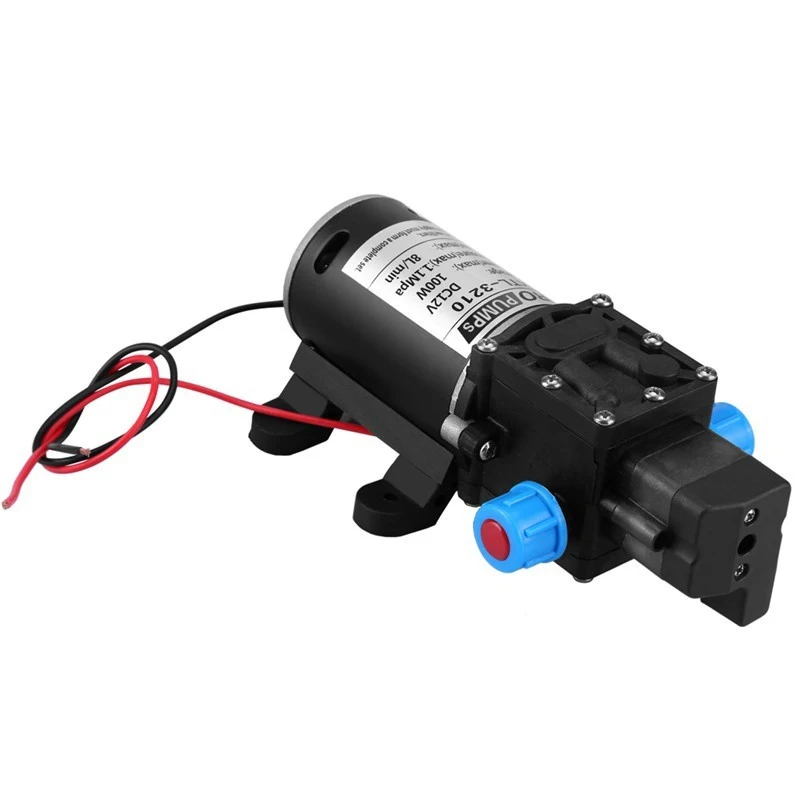 12V 100W High Pressure Self Priming Water Pump 160Psi 8Lpm Caravan Camping Boat