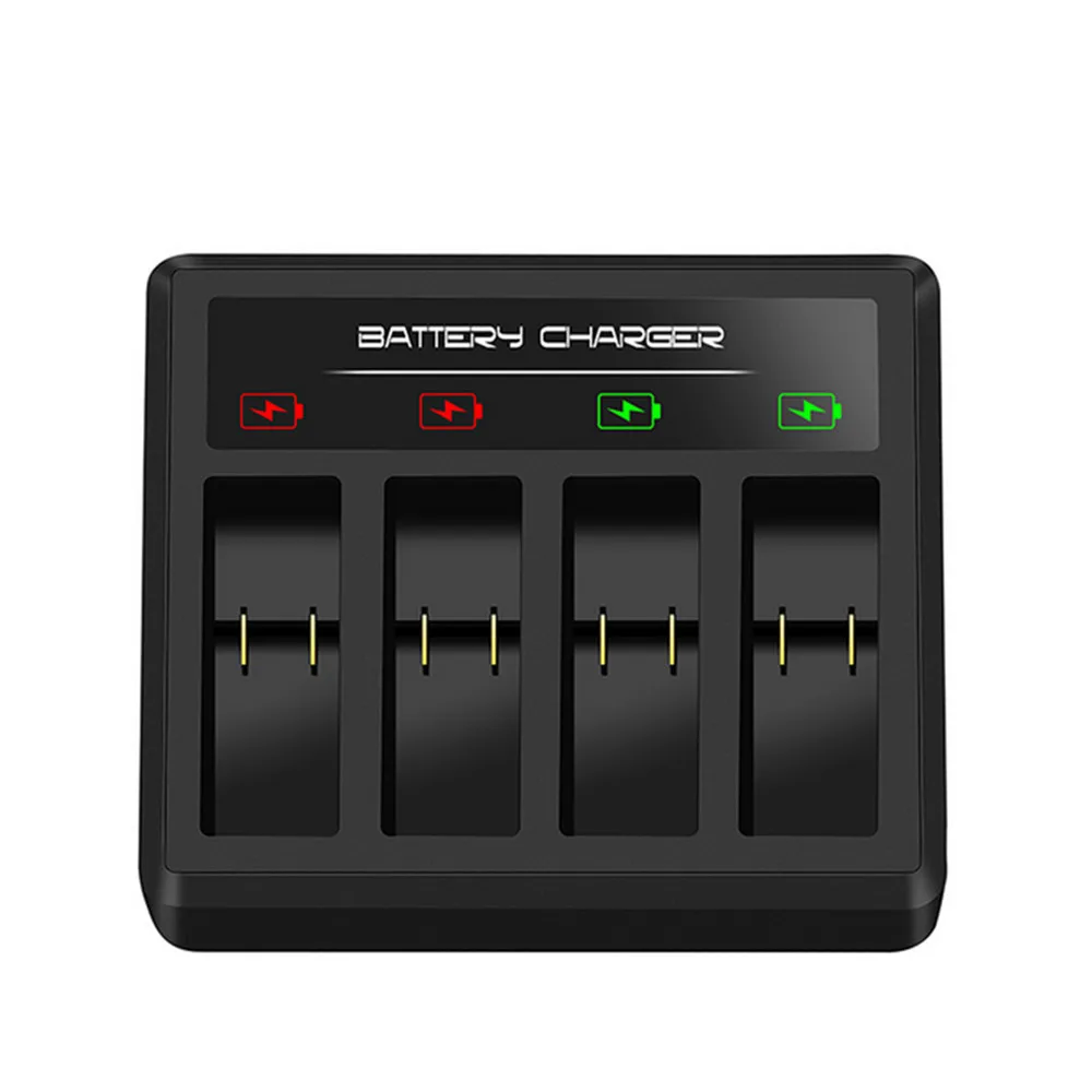 4 in 1 Battery Charger for GoPro Hero 5 6 7 8 Sports Camera Type C Battery Charging Station Hub