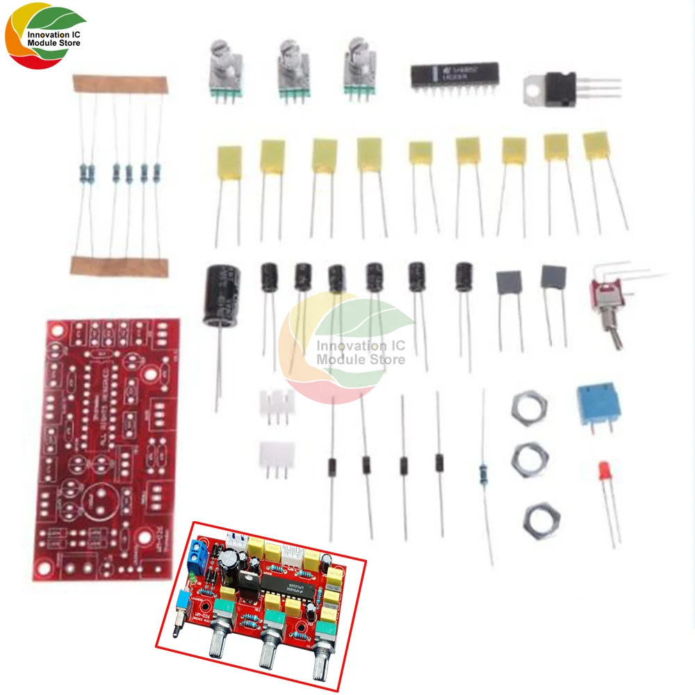 LM1036 HIFI Power Amplifier Preamplifier Volume Equalization Control Board DIY Kit LM1036 Power Amplifier Preamplifier Module