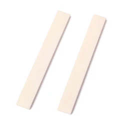 2PCS Unfinished Blank Bone Saddle 100*10*3mm For Guitar Bass DIY Building