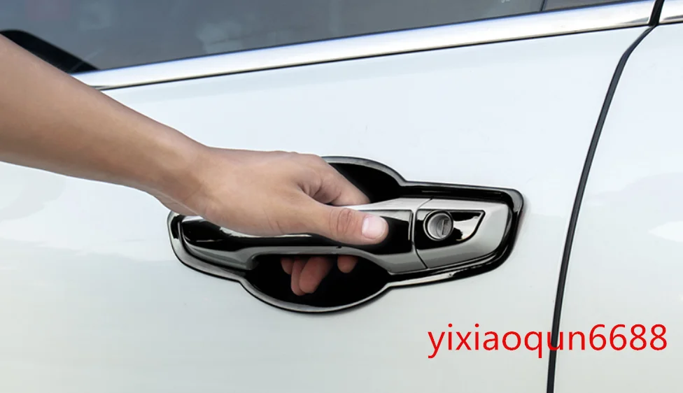 Fit For Honda CRV CR-V 2017-2018 Black titanium Door Handle Decorative Cover Trim