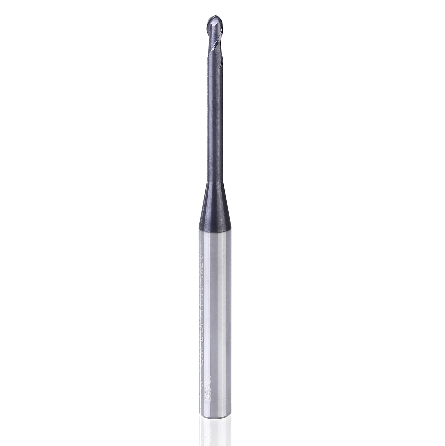 1pc GM-2BP R0.25-R2.5 ball nose end mill Milling cutter Spiral Bit Tool CNC long neck End mills Router bits for deep slot