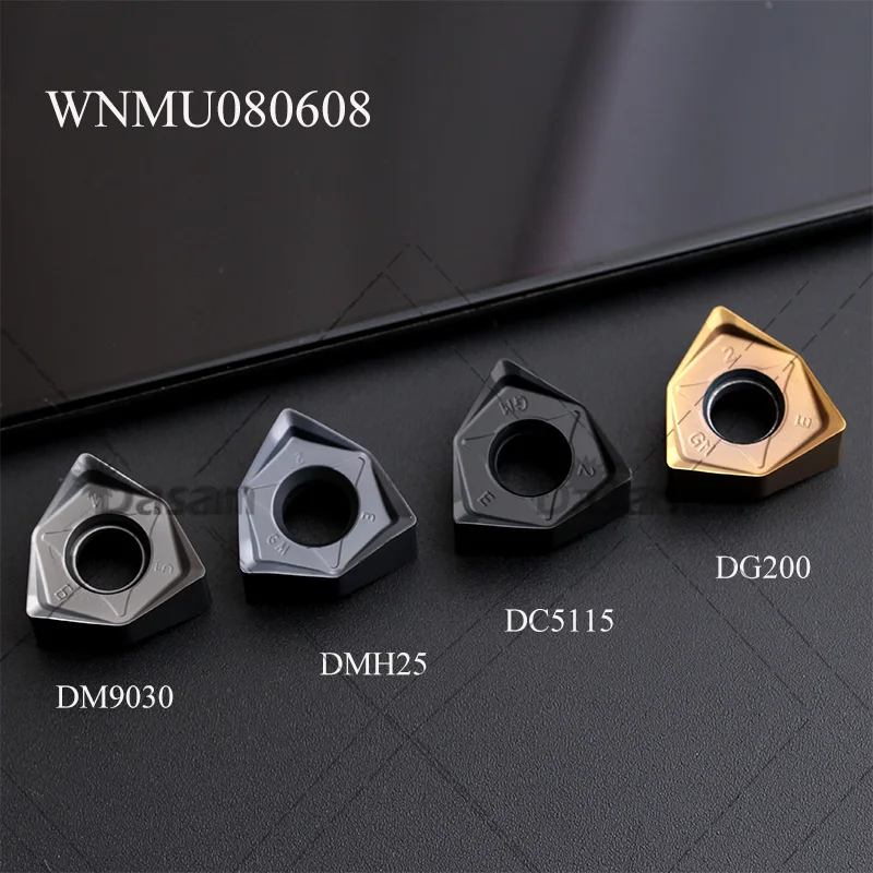 WNMU080608 WNMU040304 WNMU040308 Carbide Inserts Cutting Tool Lathe Face Milling Cutter Tools Machine for Steel Al MFWN90