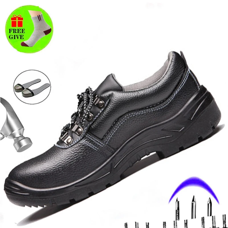 

Outdoor Leisure Deodorant Non-slip Men's Boots Anti-smash Puncture Wear Safety Shoes Summer Waterproof Dust-proof Work Shoes