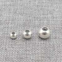 925 Sterling Silver Silicone Stopper Beads for Bracelet Necklace 3mm 4mm 5mm 6mm 7mm 8mm 10mm