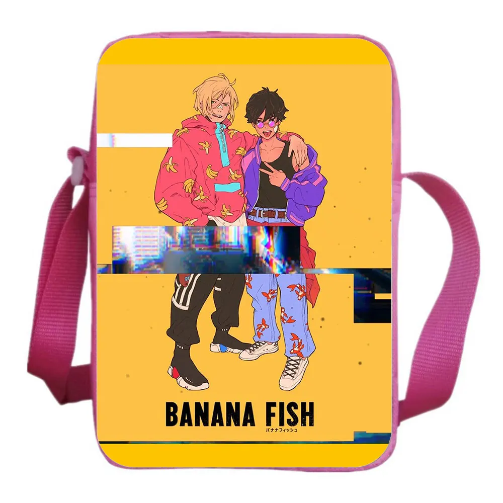 BANANA FISH cartoon shoulder bag canvas school bag Ash Lynx Cosplay Messenger Bag cartoon messenger bag school bag. Customize