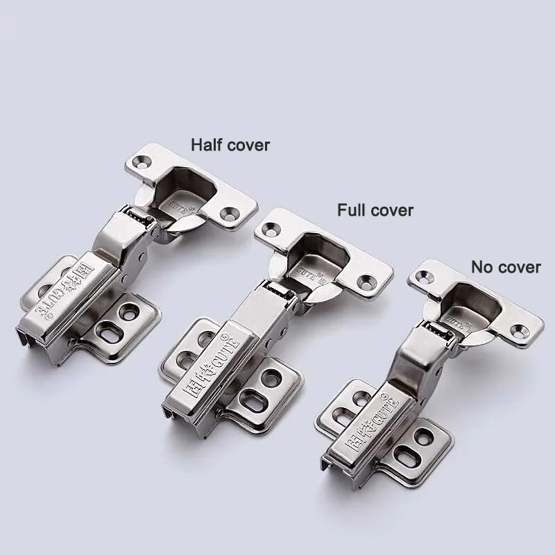 Hinge 304 Rustless Iron Hydraulic Hinge brass Core Damper Buffer Cabinet Cupboard Door Hinges Soft Close Furniture Hardware