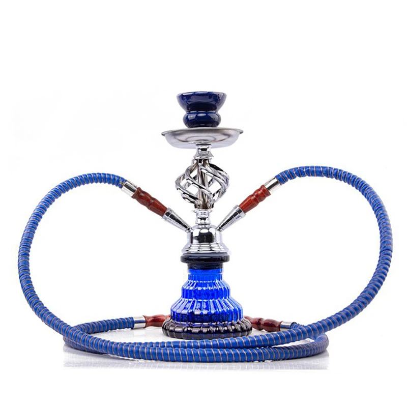 

Shisha Hookah Set Conventional Hookah with 2 Hose Glass Base Flask Nargile Shisha Narguile Chicha Cachimbas Water Pipe