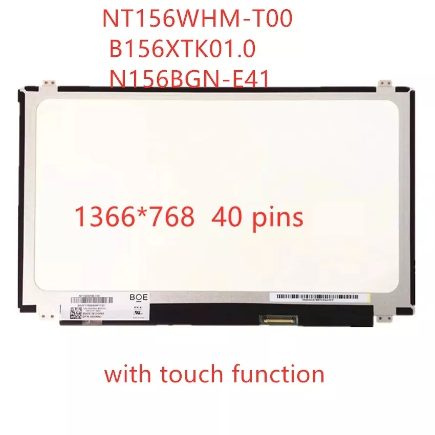 

B156XTK01.0 N156BGN-E41 LCD Screen with touch for HP TouchSmart 15-AC 15-AC121DX and Dell Inspiron 15 5558 Vostro 15 3558 JJ45K