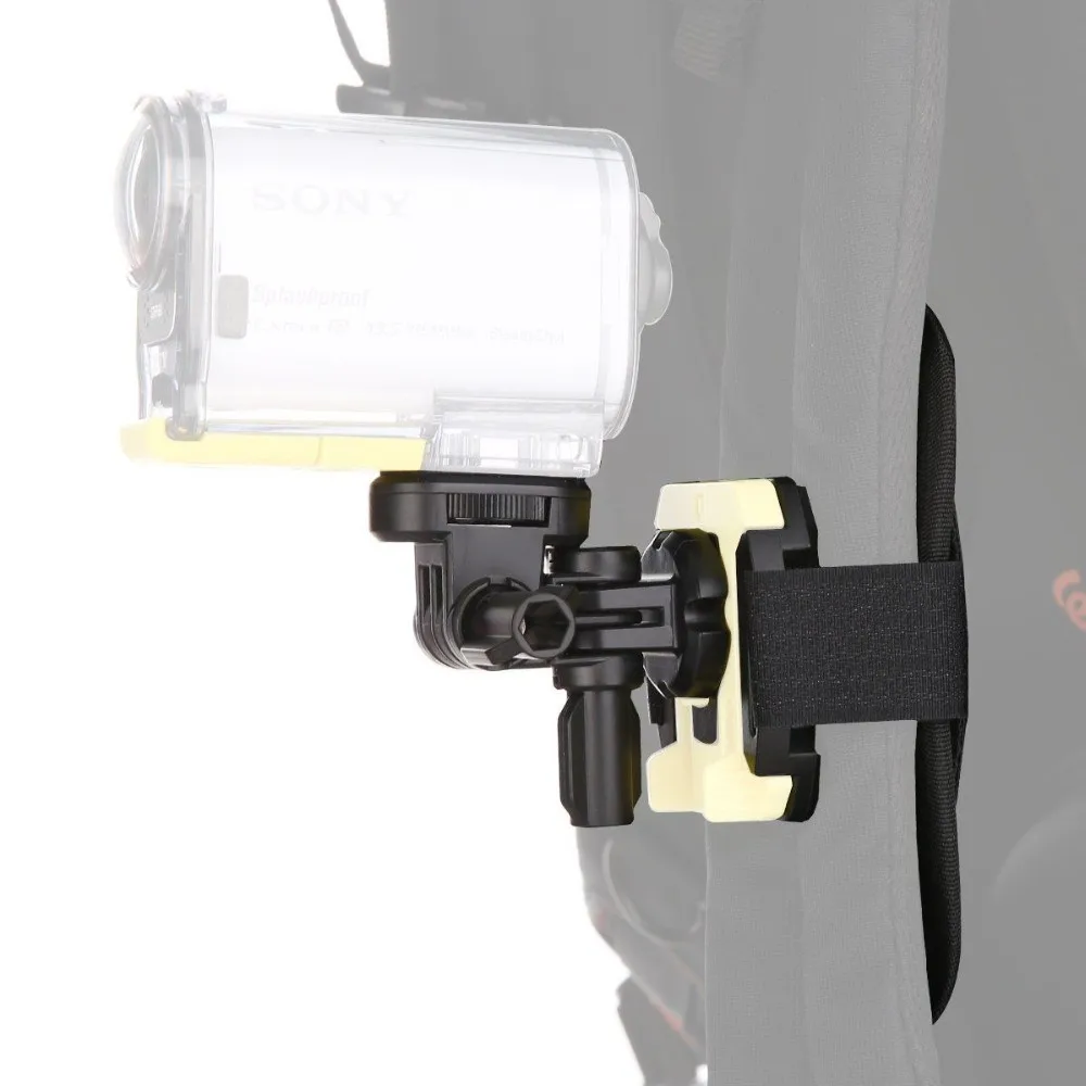 , Dla Sony Action Cam HDR-AS100V AS200V HDR-AZ1 FDR-X1000V AS50 klips do torebek kamery VCT-BPM1 uchwyt na plecak