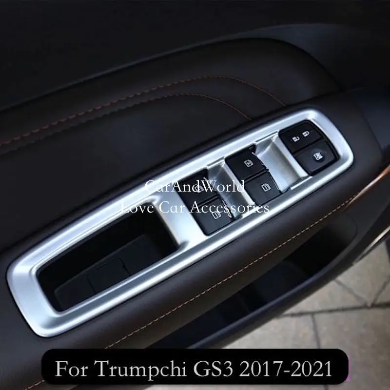 

Панель для подъема двери и окна Trumpchi GS3 2017-2021, крышка интерьера, стеклянный подлокотник, переключатель, отделка, украшение, автомобильные аксессуары