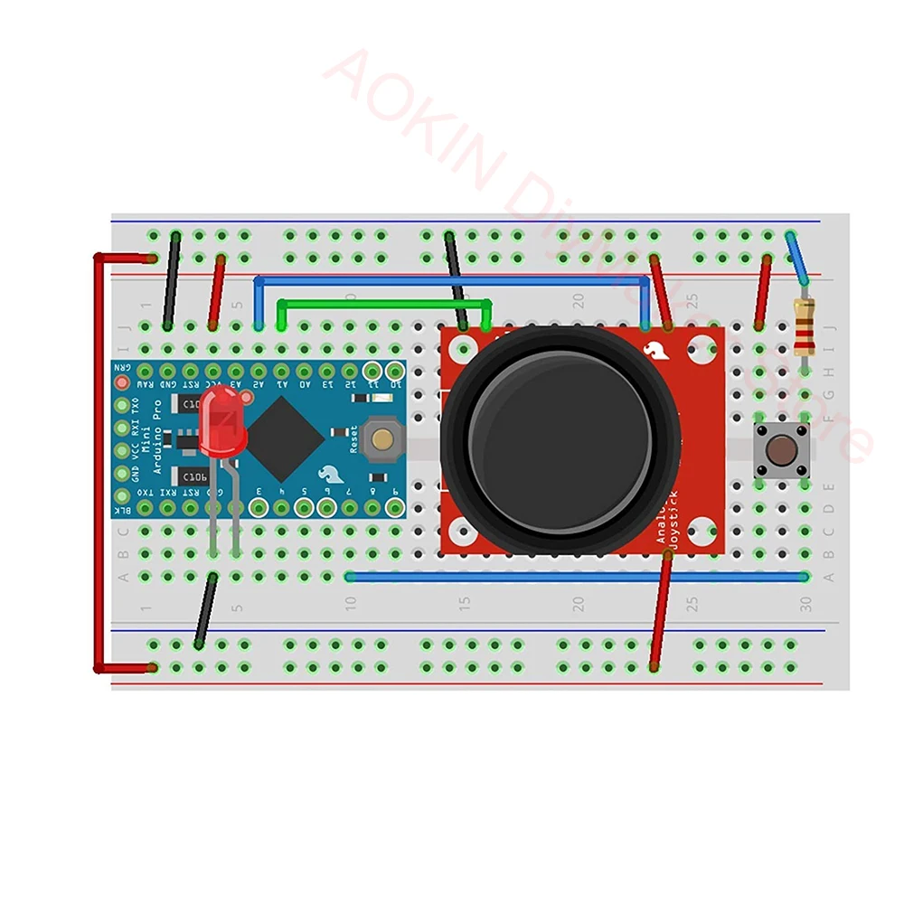 Imagem -06 - Módulo Joystick Arduino Eixo Duplo xy Peças Mais Qualidade Ps2 Sensor de Alavanca de Controle