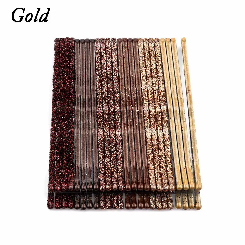 24PCS/Set Women Fashion Candy Colors Styling Tools Glitter Bobby Pins Barrettes Wavy Hair Clips Girls Headwear