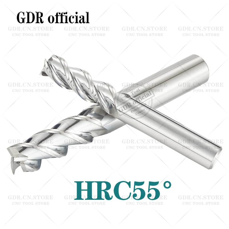 Aluminum Milling Cutter Flat Endmills Carbide Milling Cutter 3 Flutes Tungsten End Mill  Tool End Mills HSS Metal Cutter