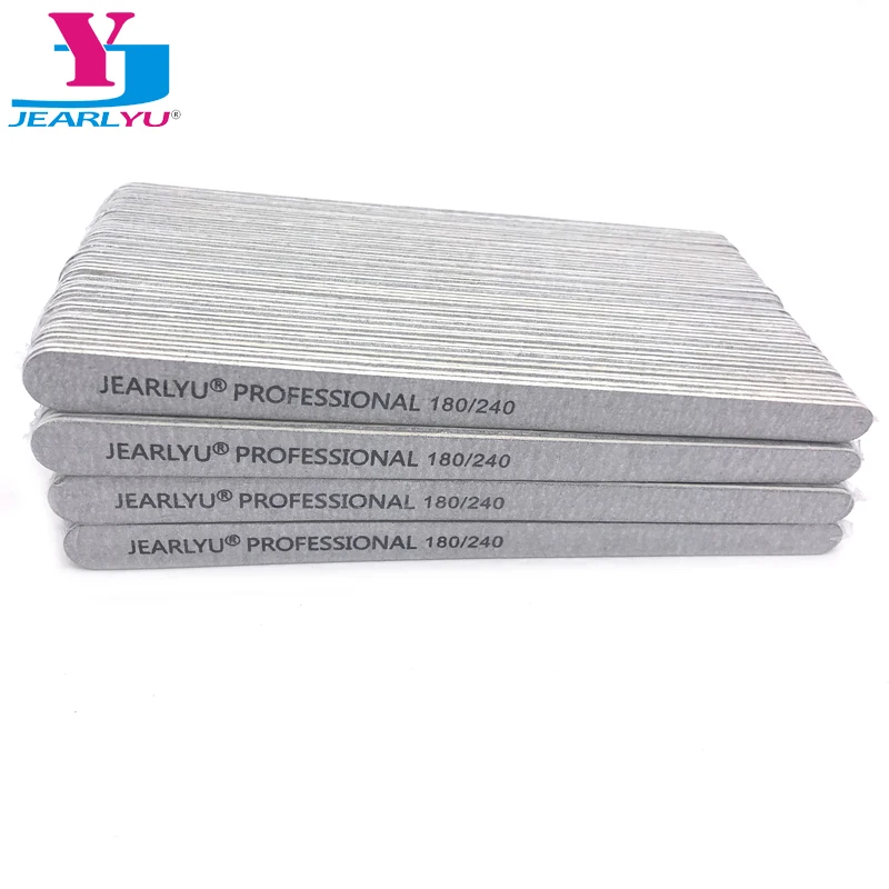 

500pcs/lot Sandpaper Nail File 180/240 Double-sided Buffer Professional Manicure Pedicure Tools Vijlen Nails File Lima Wholesale