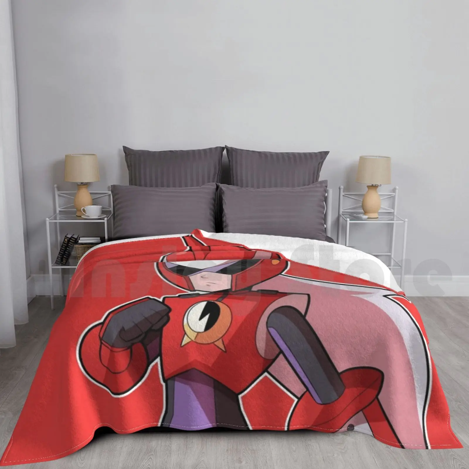 بطانية Protoman Exe الصغيرة أزياء مخصصة Megaman Protoman Blues Mmbn Kawaii ألعاب الفيديو لعبة الفن معركة الأطفال #1