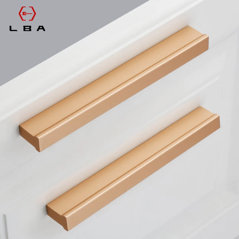 Aluminum Alloy Decorative Furniture Cabinet Door Handle American Style Shoe Wardrobes Drawers Wine Cabinet Long Door Handles