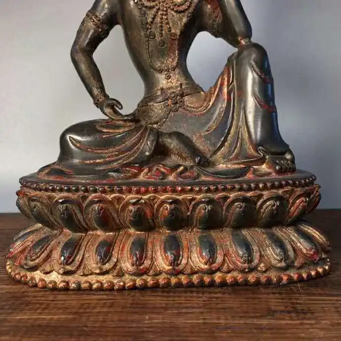 Rare old Tibet Antique copper carving statue collection