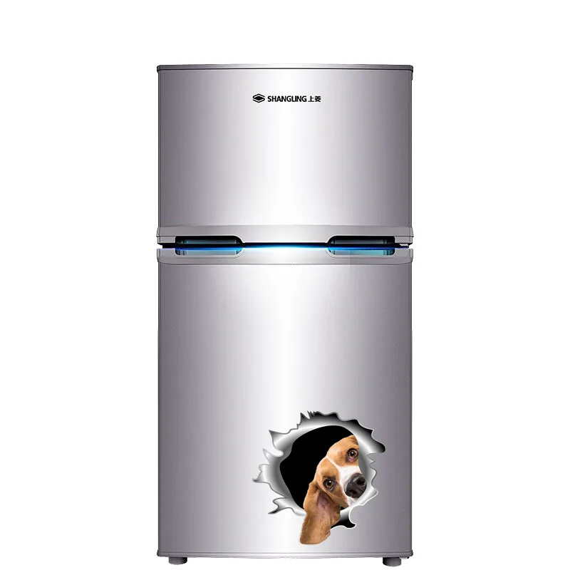 QD114 Funny 3D Metal Crack Dogo Argentina Sticker For Refrigerator Car Fuel Tank Cover Family Metal Surface Decal - view 2