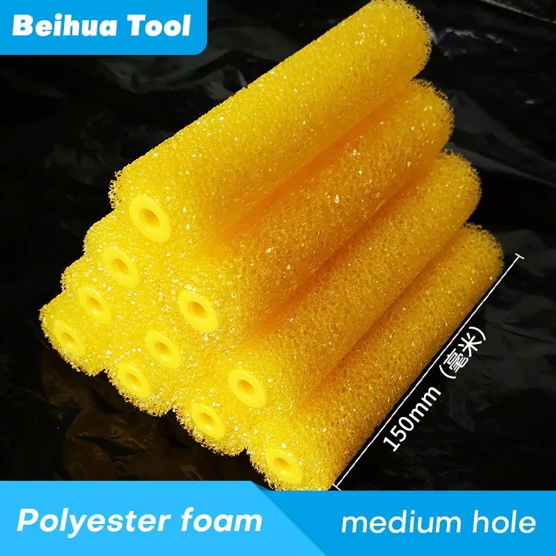 11PCS/set 4inch 6inch Foam Roller Brush kit Roller10pcs+Handle1pc Pattern Textured Paint Rolls for Wall Decoration Polyester