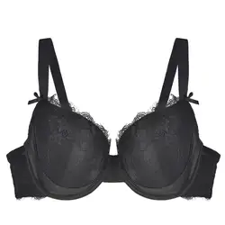 1681Solid Color Black Push Up Lingerie Sexy Lace Bra Adjustable Shoulder Strap Underwear 30-32-34-36-38-40-42-46