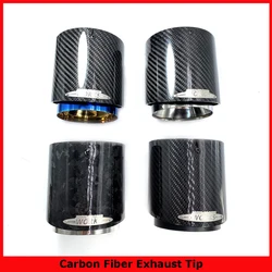 High Quality 4 Color Glossy Carbon Muffler Tip Exhaust Tip For BMW Mini Cooper S R55 R56 R57 R58 R59 R60 R61 F54 F56 F57 F60