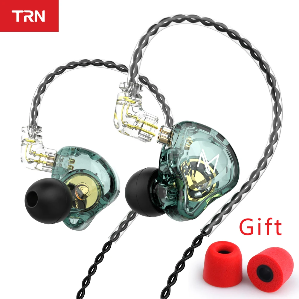 TRN MT1 HIFI In Ear Earphone DJ Monitor Earphones Earbud Dynamic Sport Noise Cancelling IEM Headset KZ EDX ED9 TRN TA1 M10 ST1