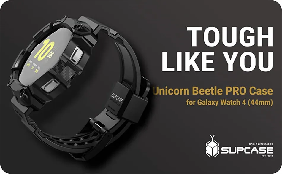 For Samsung Galaxy Watch 4 Case (44mm) SUPCASE UB Pro Rugged Protective Cover with Strap Watch Bands For Galaxy Watch 4