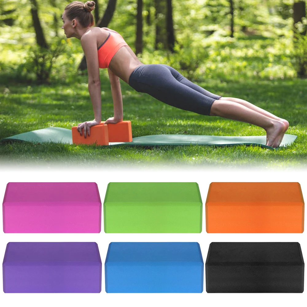 2pcs EVA Yoga Blocks 1pcs Cotton Yoga Strap Stability Blocks Yoga Strap Set for Yoga Pilates Meditation