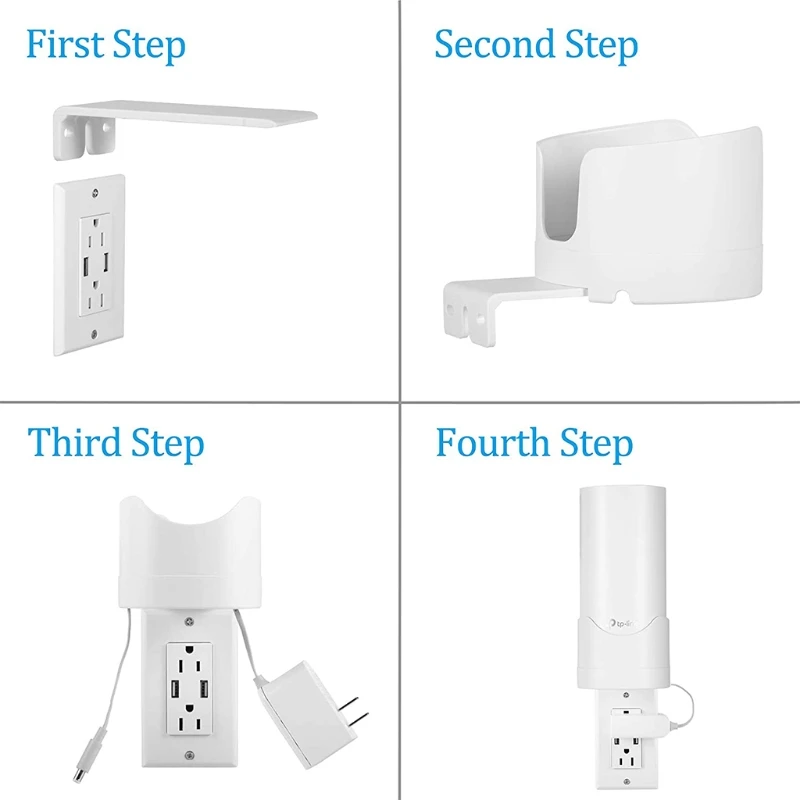 Braket Dudukan Tempat Dudukan Dinding untuk Tp-link Deco M4 Router WiFi Aksesori Tempat Penyimpanan Rumah Soket Sistem WiFi