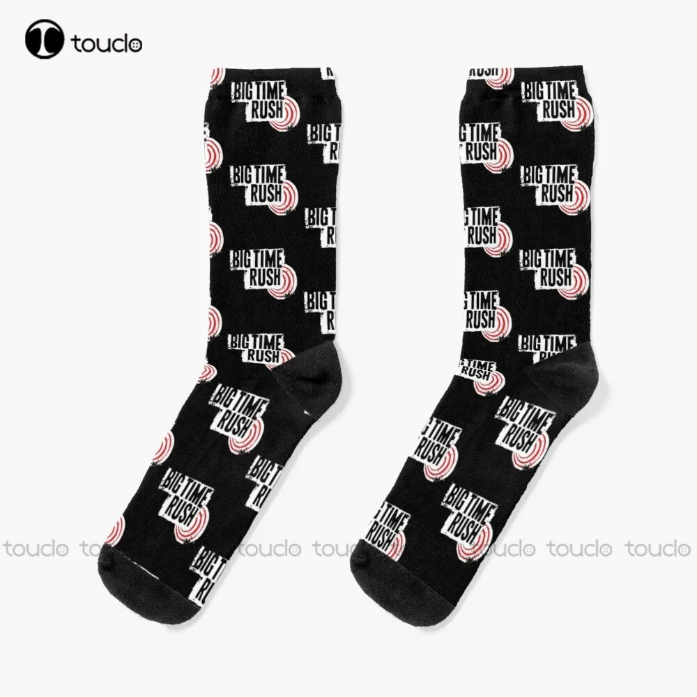 Best Seller - Big Time Rush Merchandise Socks Black Mens Socks Personalized Custom Unisex Adult Teen Youth Socks Fashion New