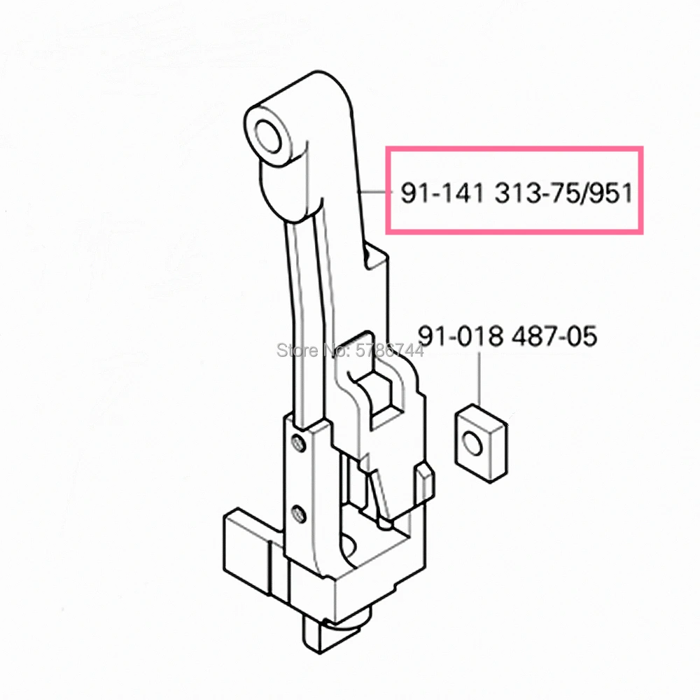 Rama sztaba iglicowa #91-141313-75/951 dla PFAFF 335,335-G,WF1335,1245,1246,1295,1296 itd.