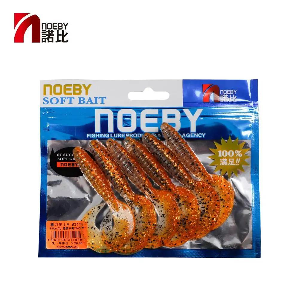 Noeby-soft silicone lure wobblers, artificial bait for carp fishing, Pike, trout, 65mm, 3.6g, 85mm, 7g