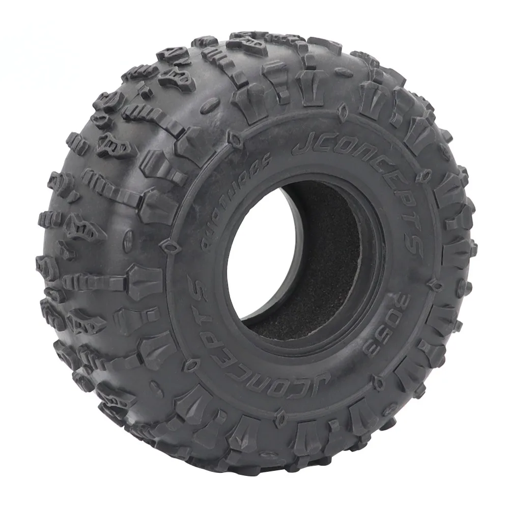4pcs 1.9 Inch Jconcepts Rubber Tyre 123x49.5mm for 1/10 RC Crawler Car, Compatible with Traxxas TRX4 TRX6, Axial SCX10 AXI03007