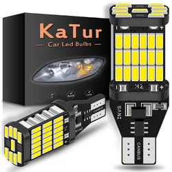 Katur-bombillas LED Canbus para coche, luces de marcha atrás blancas de 12V, 1200Lm, T15, W16W, 920, 912, 4014SMD, para BMW, Mercedes Benz W203, W211, W204, 2 uds.