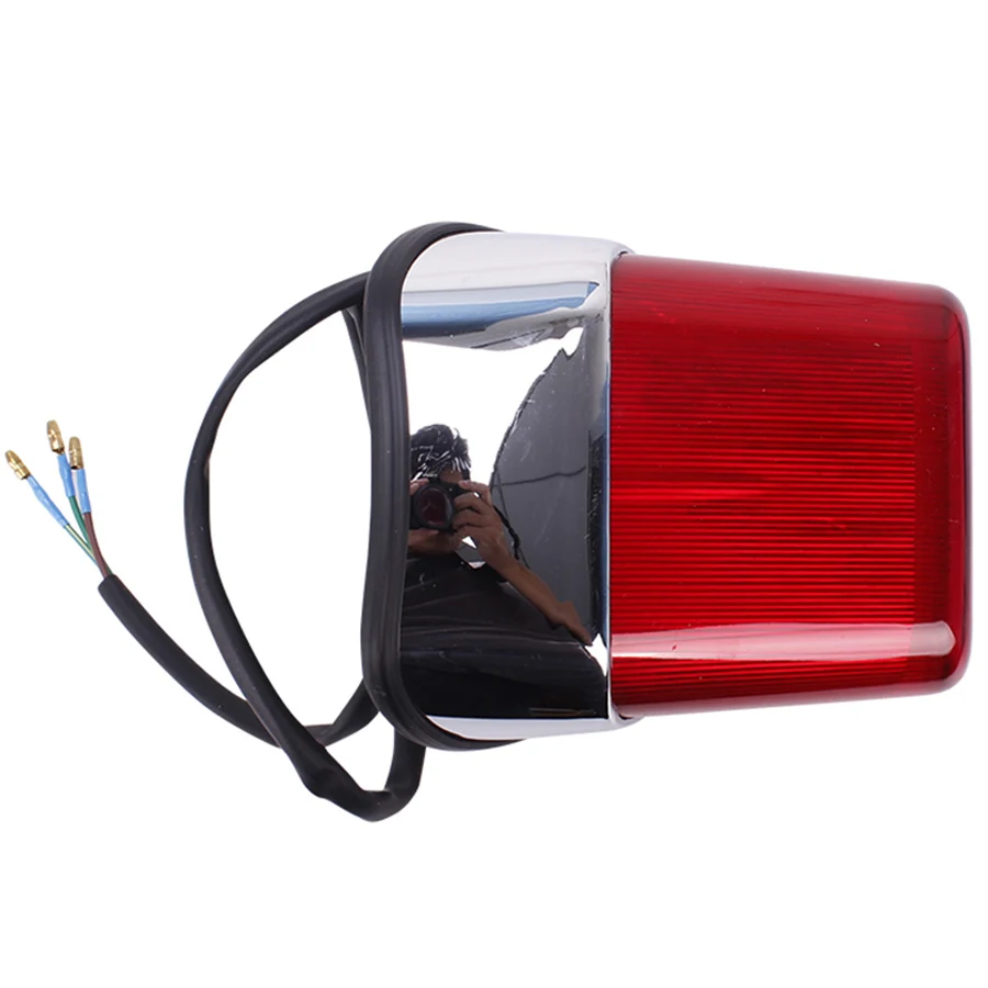 1PC Motorcycle Stop Brake Light Tail Rear Indicator ABS Red Motorbike Refit Parts For Yamaha XV250 XV400 Virago