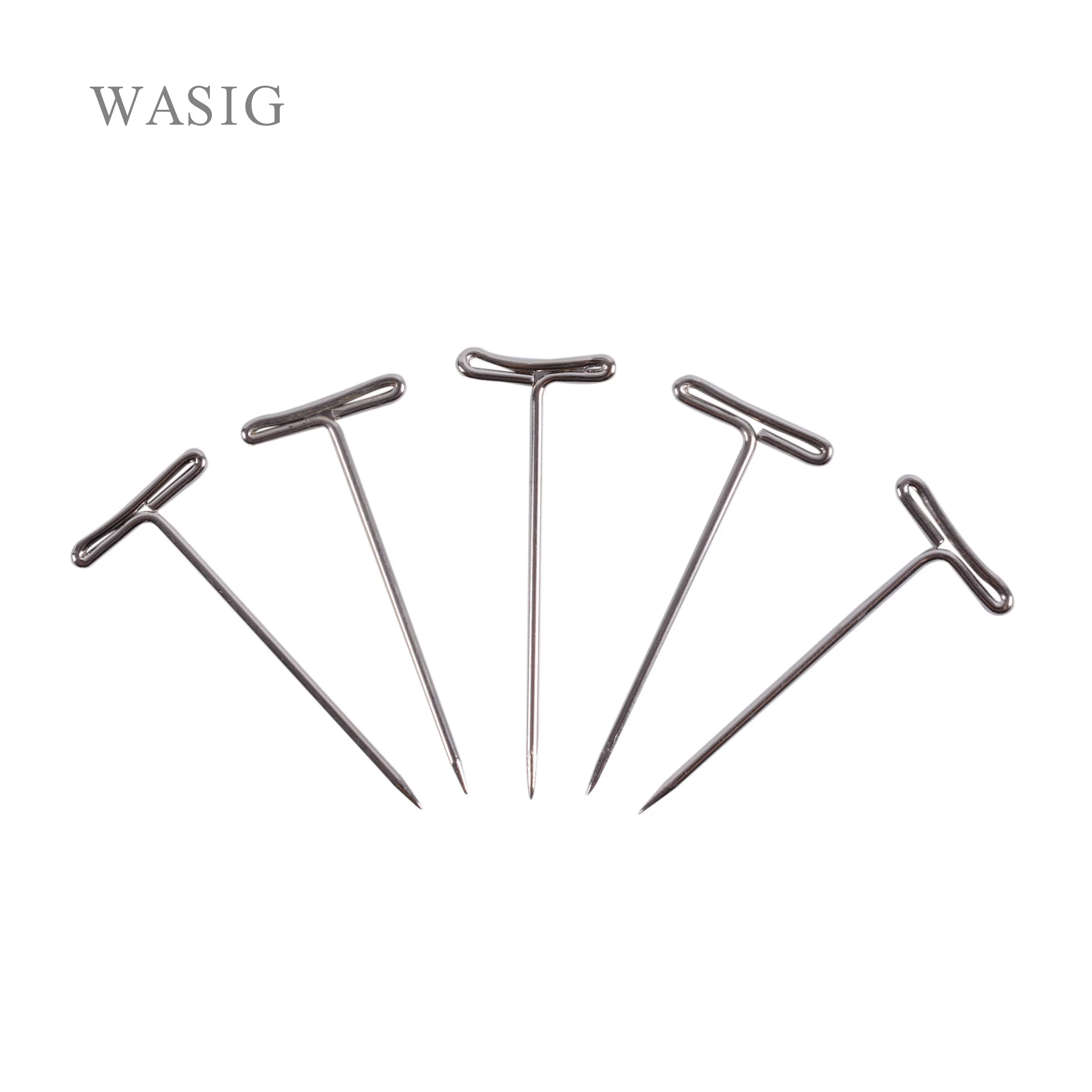 

50pcs T-PINS (40mm) For Wig On Foam Head Style T Pin Needle Brazilian Indian Mannequin Head Type Sewing Hair Salon