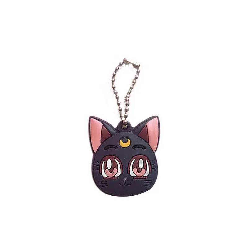 Anime  Luna Purple Cat Keychain Cosplay Cute Pendant Keyring Key chain