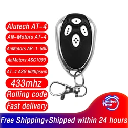 Garage Door Remote Control An Motors AT4 ASG1000 Alutech AT-4 AR-1-500 ASG600 Remote Control 433MHz Rolling Code 4 Button