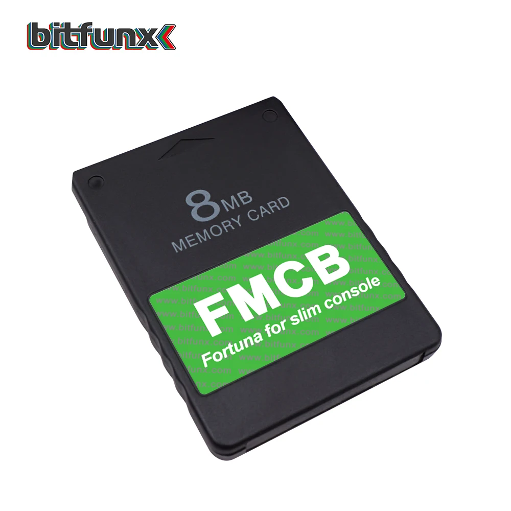 Bitfunx Fortuna FMCB Scheda di memoria McBoot gratuita per console di gioco Sony Playstation2 PS2 Slim