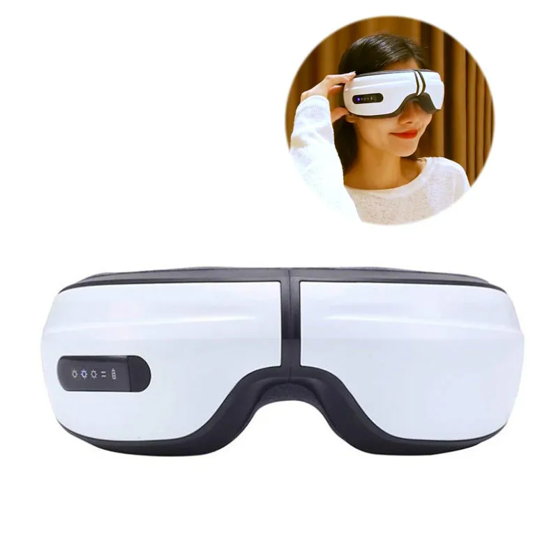 Electric Vibration Eye Massager Smart Anti Wrinkles Eye Care Device Goggles Hot Compress Heating Therapy  Glasses